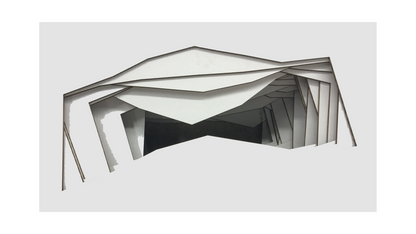 OZTOTL I, Cavity Study: architectural fine art print of light, depth and shadow by adelavega