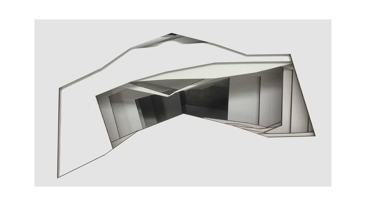 OZTOTL II, Cavity Study: aperture opening onto chambers of light and shadow, fine art print by adelavega