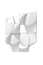 TLACTLI, Torso Study: graphite sketch of a torso built from curved modules, fine art print by adelavega